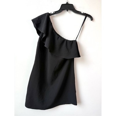 french connection whisper ruffled mini dress French Connection Women's Whisper Square Neck Frill Hem Mini Dress - Pink Icing