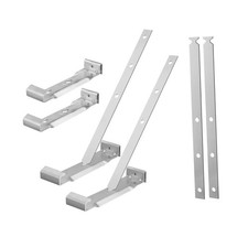 5" Aluminum Roof Gutter Hanger Set Eavesless Fixing Fixing Clip Strong Easy DIY