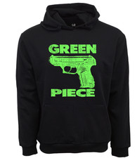 Green Piece Graphic Hoodie