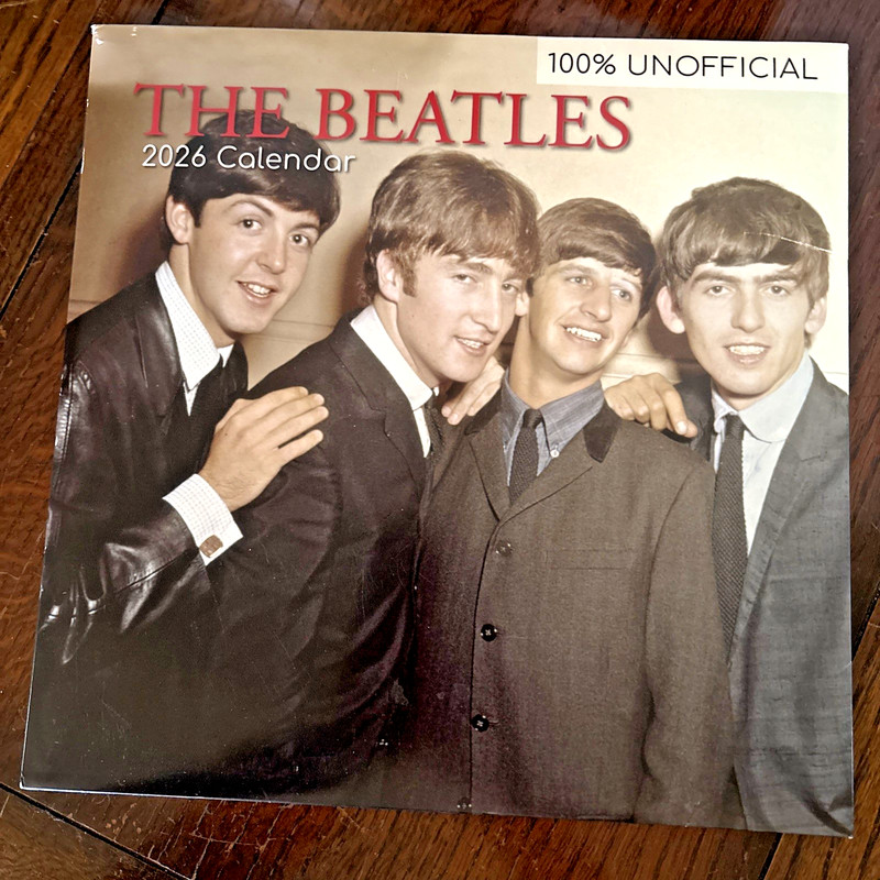 2026 NEW ~ The Beatles Calendar 24x12 In Monthly View $New Lower Price$