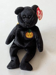 Haunt the Bear - Ty Beanie Babies (Black, 2000, Plush Toy)