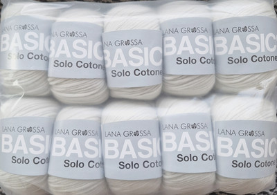(kg/58 ) SUPER-SCHNÄPPCHEN! Basics SOLO-COTONE Lana Grossa F05 grège 10x50g