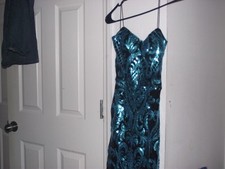 Dark Blue Shimmering Dress