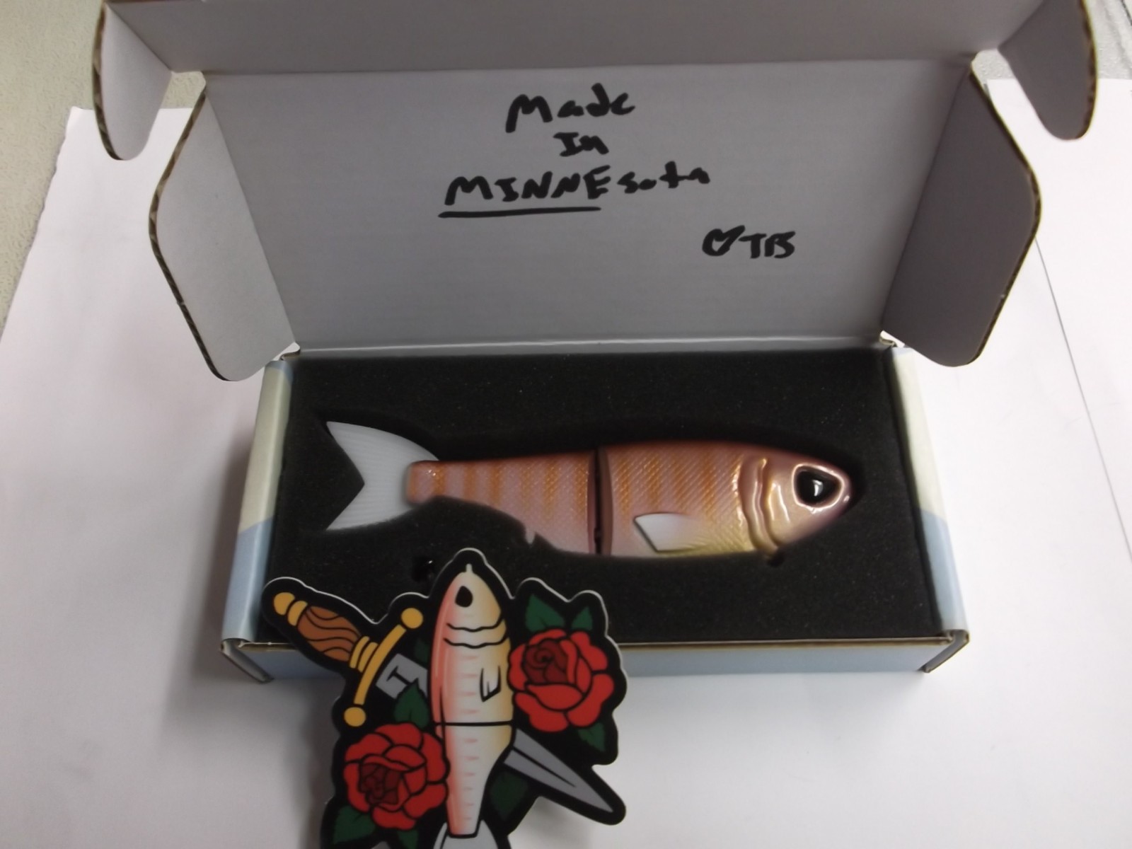 Throwback Baits Swimbait Co. Minne Glide Bait Rose Gill Limited - Image 7