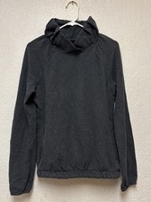 Lululemon Women  s After All Pullover French Terry Cotton Gray Ruffle Sz 6