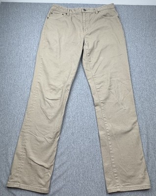 Best Made Co Khaki Denim Pants Mens 34x34 Straight Leg Jeans 5 Pocket Twill