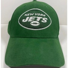 New York Jets NFL Team Apparel Green Adjustable Hat Cap OSFM