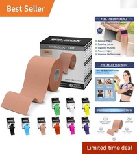 Latex-Free Kinesiology Tape Roll - 16ft Waterproof Support for Athletes 2.40 per gallon