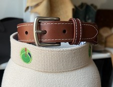 Peter Millar Youth XL Canvas Leather Golf Belt 27-31  Waist