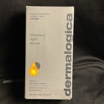 NEW - Dermalogica Biolumin-C Night Restore Serum Vitamin C + D - .85 oz. / 25 ml