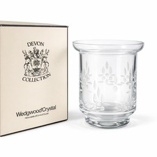 Wedgwood devon Crystal Large Ice Bucket Wine Cooler floral 