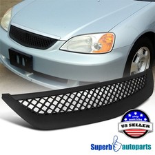 Fits 2001-2003 Honda Civic T-r Type Hood Grill Mesh Grille Insert Black Right Fits 2001-2003 Honda Civic T-r Type Hood Grill Mesh Grille Insert Black Right