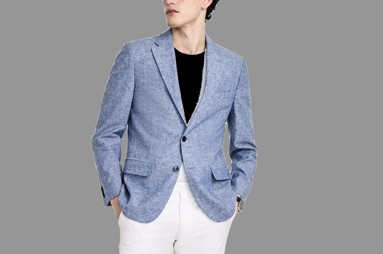 Tommy Hilfiger Men Modern-Fit Linen Sport Coat Suit Jacket 40 R CNRA1AGK0007