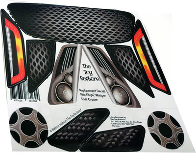Replacement Stickers for Step2 Whisper Ride Cruiser Buggy Car