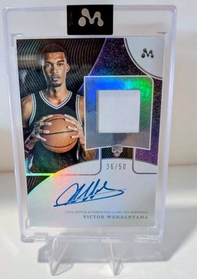 2023-24 Topps Mercury RC Victor Wembanyama Auto Memorabilia 36/50 WAR-5C