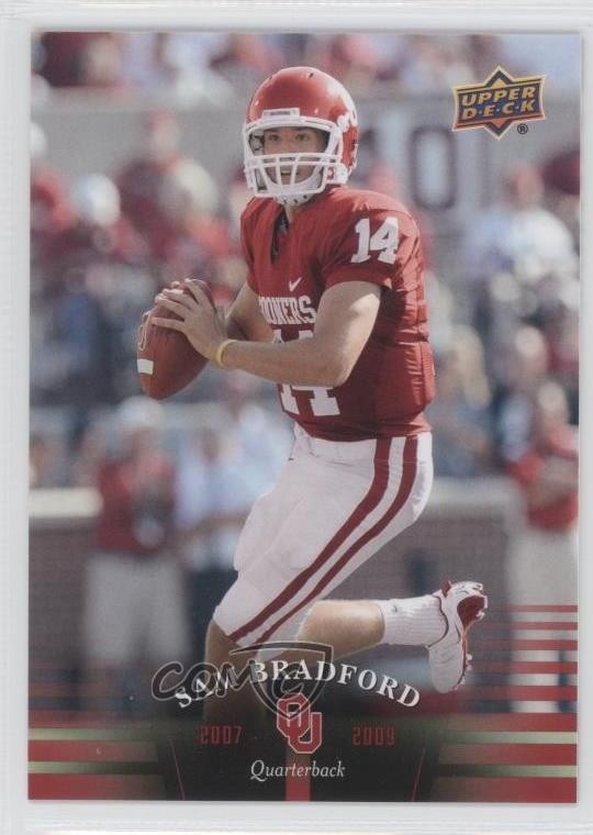2011 Upper Deck University of Oklahoma Sam Bradford #74 0b5