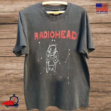 Radiohead 2001 World Tour Graphic Dark Heather Unisex T shirt S-5XL