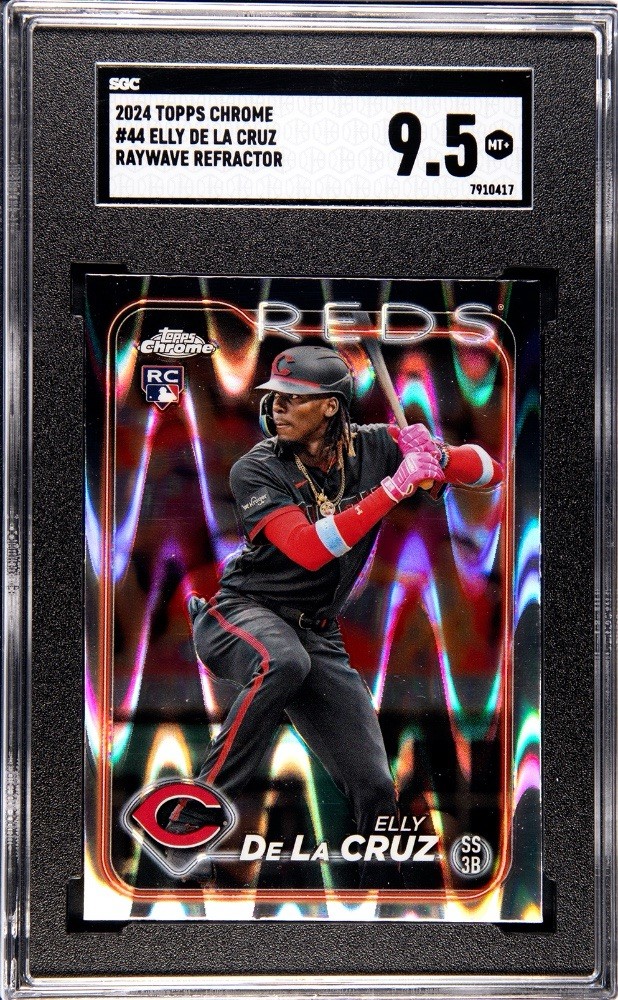 2024 Topps Chrome RayWave Refractor #44 Elly De La Cruz (RC) SGC 9.5