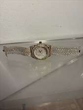 Bling Master Men s Gold Finish VVS Diamond Solid Steel 44mm Metal Band Watch