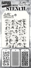 Stampers Anonymous Tim Holtz Mini Layering Stencils #7 THMST007