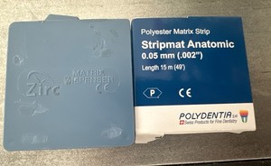 Zirc Dental Matrix Dispenser Blue And Polydentia 0.05 Mm Refill Strip (15 M)