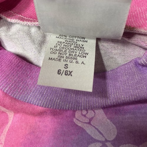 Vintage Kids 90’s Beauty and the Beast Blank AOP Shirt • Girl’s Size 6 Youth - Picture 3 of 3