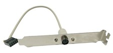 PS/2 Mini-Din 6Pin Female to 2x5 IDC Female Motherboard Header Adapter w/Bracket