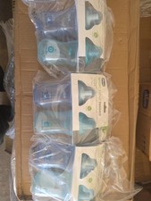 6 Pack Chicco Sport Spout Trainer Blue and Teal Cups 9 oz, 9 Months New