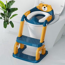 Potty Training Seat with Step Stool, Toddler Potty Training Toilet Seat with Non