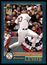 Darren Lewis 2001 Topps #133 Boston Red Sox MLB READ FREE SHIPPING AutographDen