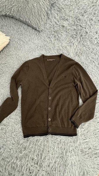 Men Ben Sherman Sweater Brown Cotton 40 /L / 48