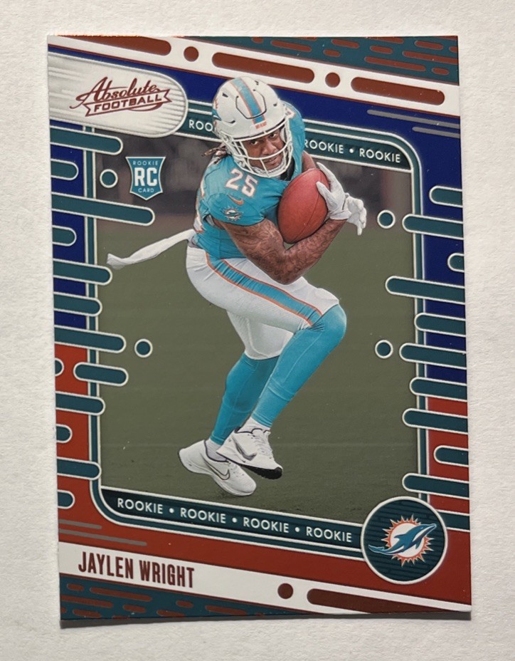2024 Panini Absolute - Rookies Jaylen Wright #183 Red & Blue (RC)