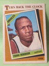 1986 Topps - Turn Back The Clock Frank Robinson #404 - Baltimore Orioles 