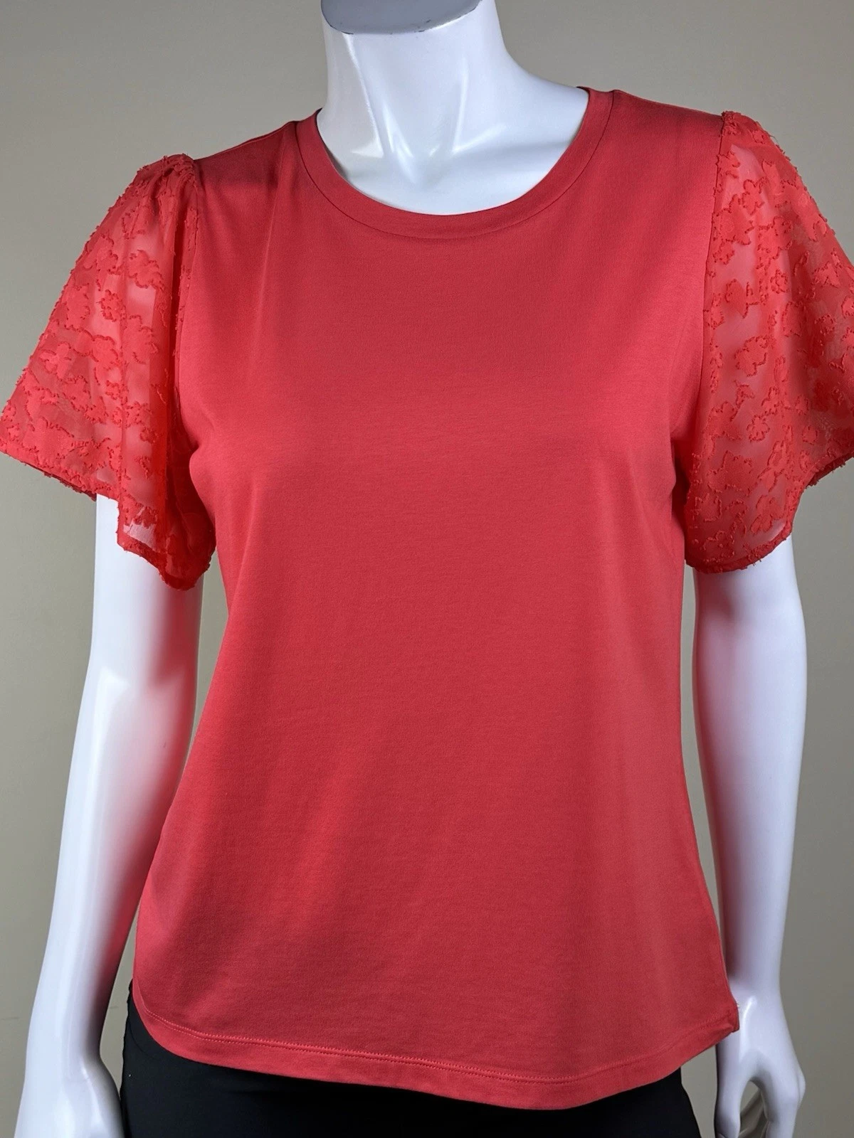 Camicetta donna Michael Kors con maniche in pizzo taglia M. (B.181) $88