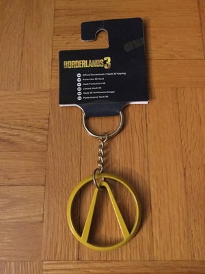 Official Numskull Borderland 3 Yellow Logo Metal Keychain