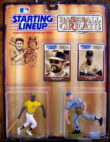 Reggie Jackson & Don Drysdale 1989 Starting Line Up SLU Double Figures-New! - Picture 1 of 2