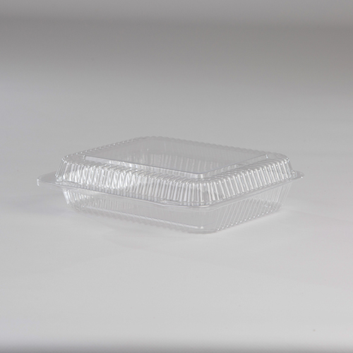 OPS Plastic Food Container Clear 7" L x 6" W x 2.2" D | 250/Case - Picture 1 of 2