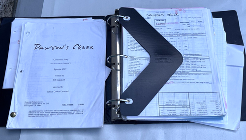 Dawson's Creek Season 3 Ep 17 Cinderella Story TV Show Director's Scipt & Binder
