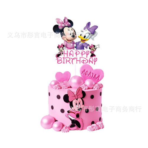 Minnie Mickey Mouse Kinder Geburtstag Party Dekoration Set Banner Ballons - Bild 8 von 10
