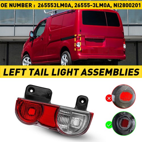 OEMdepots Nissan NV200 Passenger Side Tail Light 2013-2021 - Direct Fit Halogen