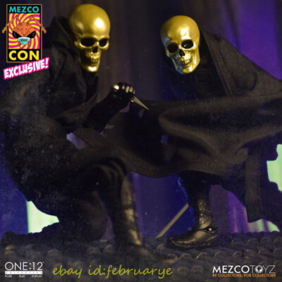 Perfect Mezco Toys 1/12 Collective Gold Skull Ninja Action