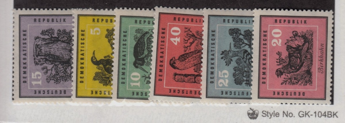Germany-DDR Sc 444-9 NH issue of 1959 - Birds | eBay