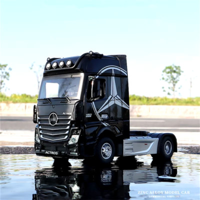 1/36 Alloy Truck Trailer Head Car Model Diecast Metal Toy Container Truck Engine