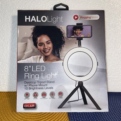 Halo Ring Light 8” LED Ring Light podcast series made by tzumi