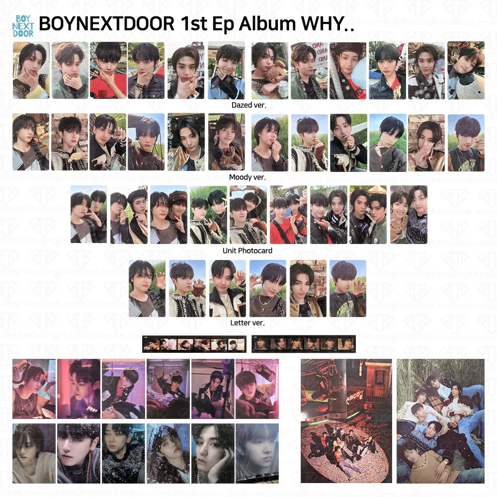 BOYNEXTDOOR 1st Ep Album WHY.. Dazed Moody Letter Ver Photocard Post card  KPOP