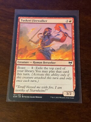 Magic the Gathering Kaldheim Tuskeri Firewalker