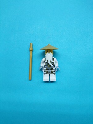 Lego Ninjago Minifigure Sensei Wu - Possession w/ Staff, Hat 70738
