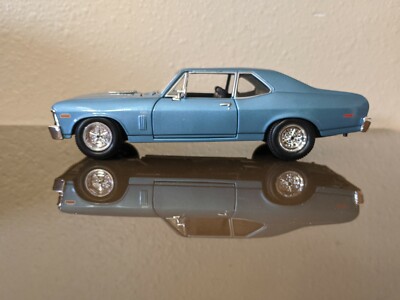 1970 Chevrolet Nova SS - Blue - Scale 1:24 - Diecast - Maisto | eBay