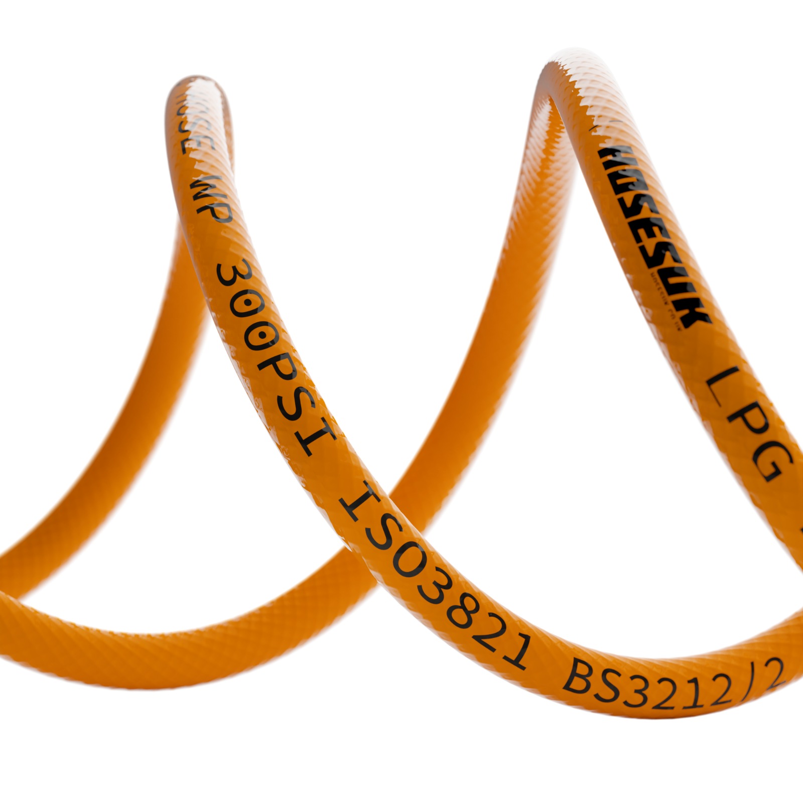 LPG HOSE PIPE 8mm. CALOR GAS ORANGE PROPANE BUTANE BBQ CAMPING CARAVAN