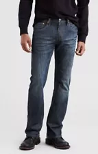 Men's Levi's 527 Slim Bootcut Jeans BLUE 100% Cotton style #055270239